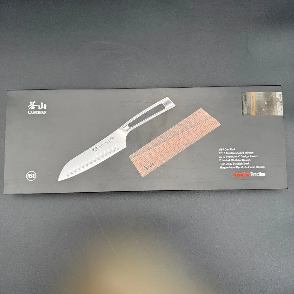 Cangshan TN1 Series 7-Inch Santoku Knife & Sheath Set